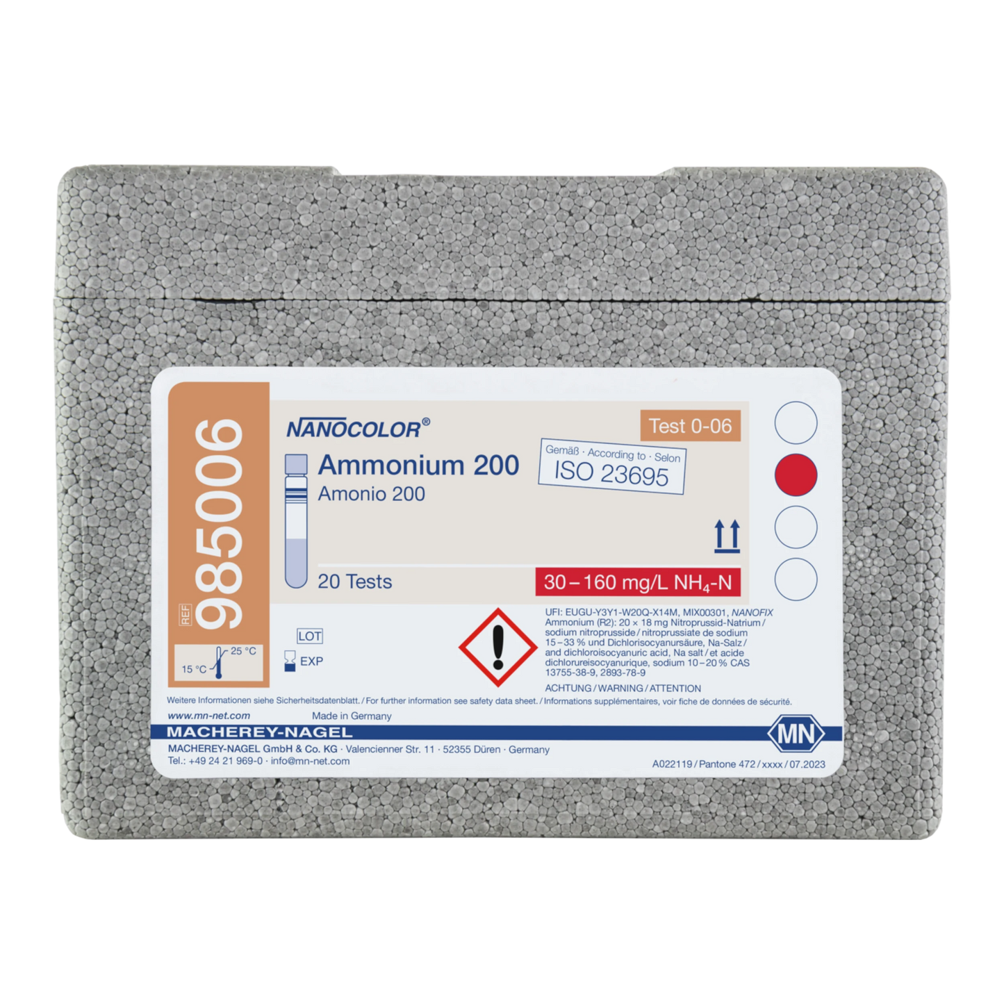 MACHEREY-NAGEL NANOCOLOR Rundküvettentest Ammonium 200 (985006)
