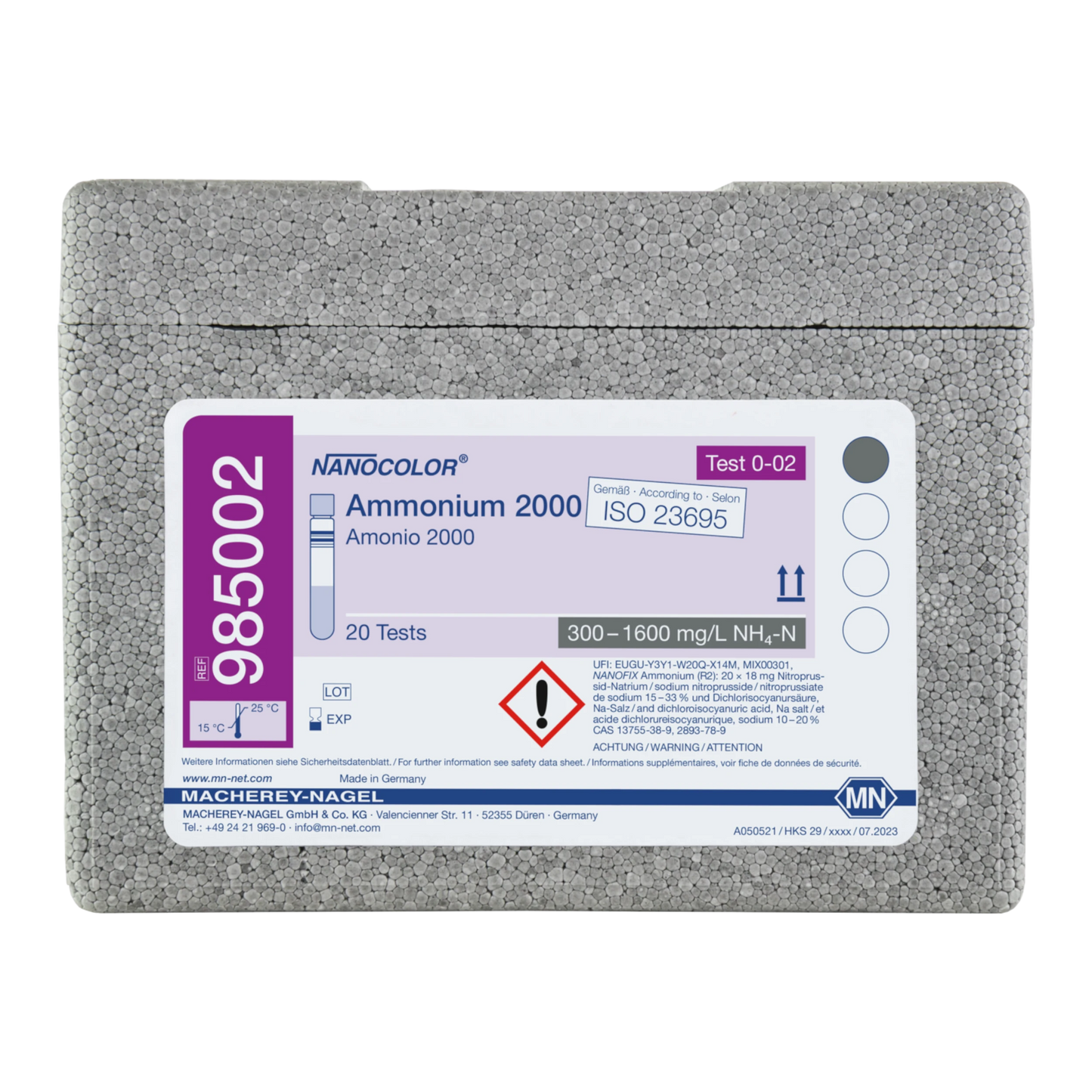 MACHEREY-NAGEL NANOCOLOR Rundküvettentest Ammonium 2000 (985002)