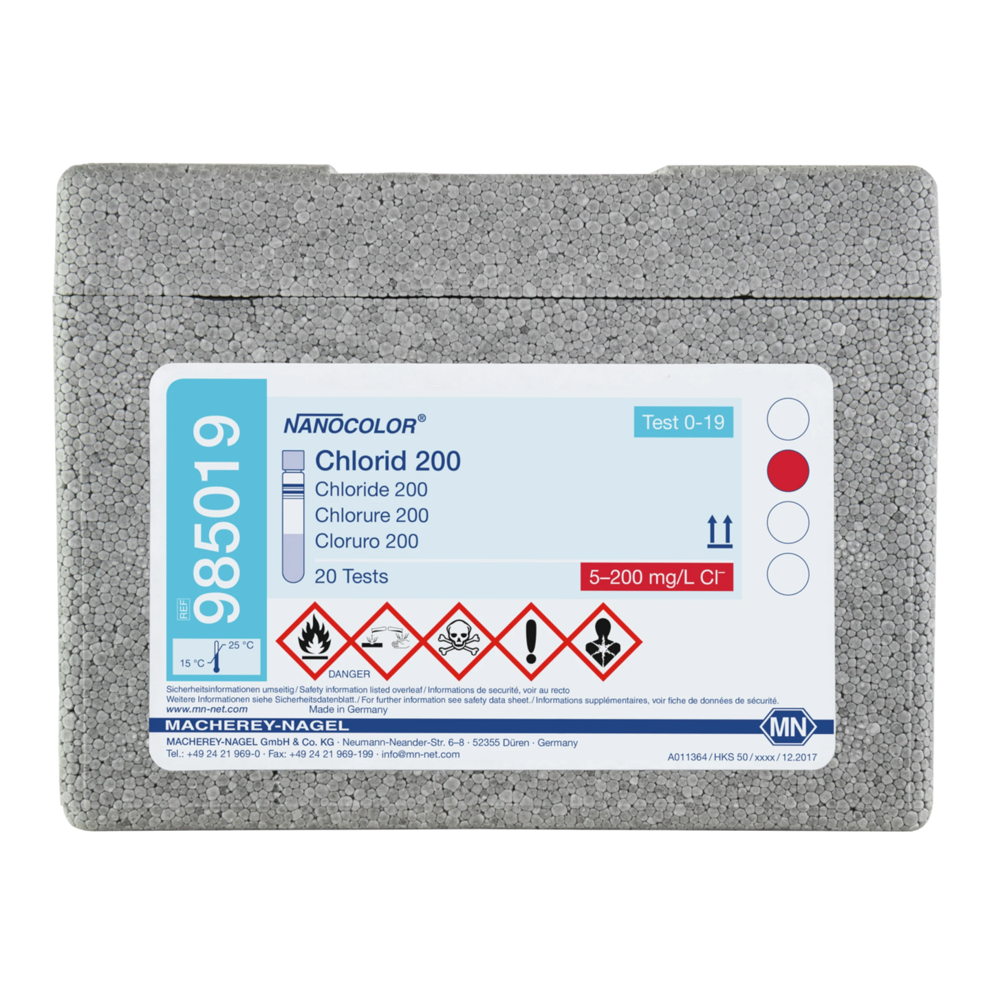 MACHEREY-NAGEL NANOCOLOR Rundküvettentest Chlorid 200 (985019)