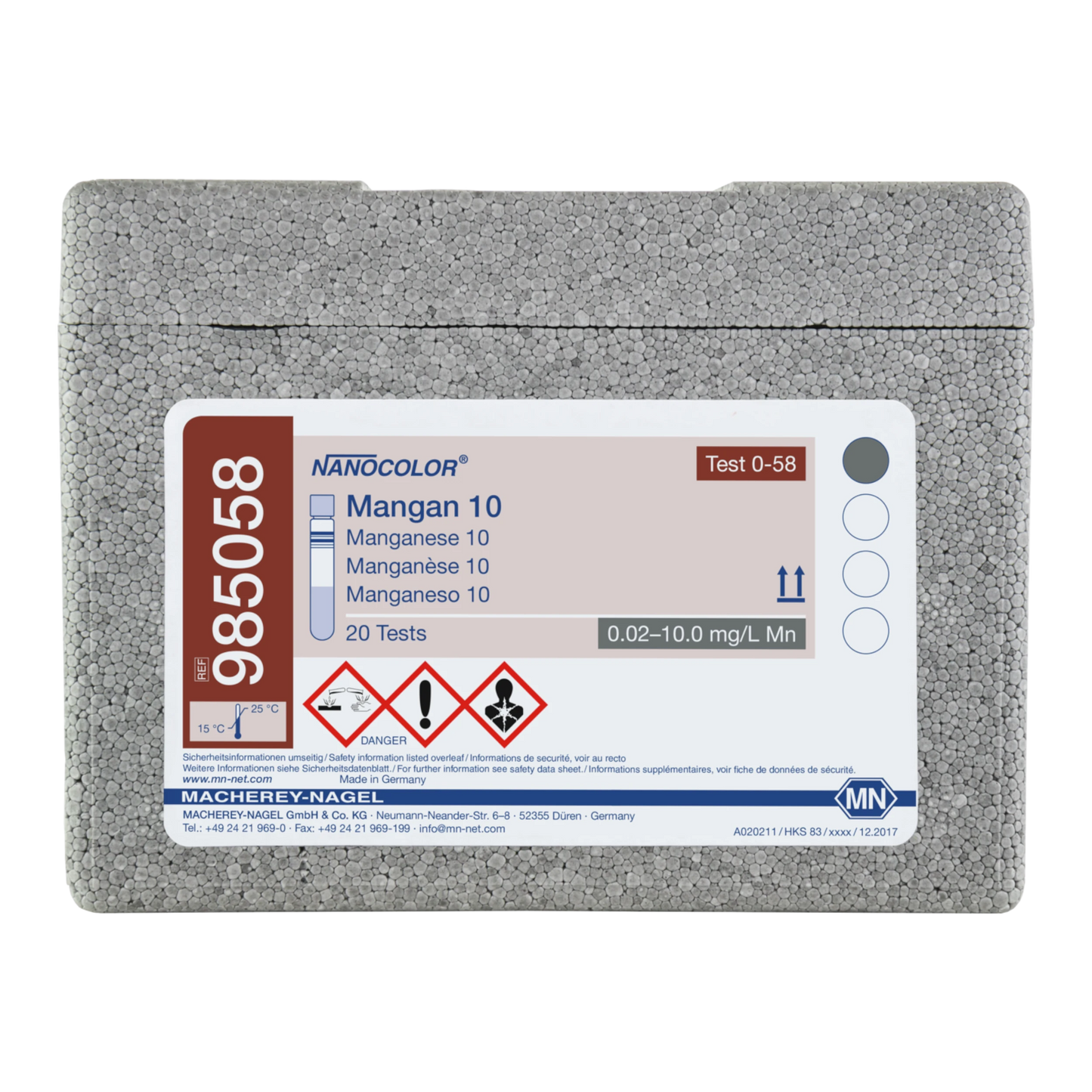 MACHEREY-NAGEL NANOCOLOR Rundküvettentest Mangan 10 (985058)