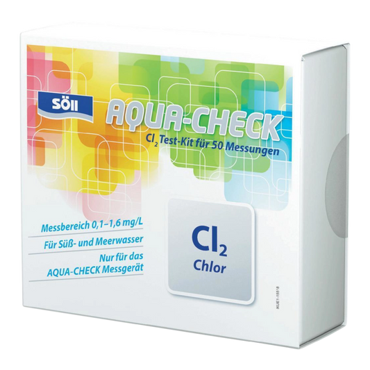 SÖLL Aqua-Check Chlor; 50 Tests für photometrische Messung (81805)