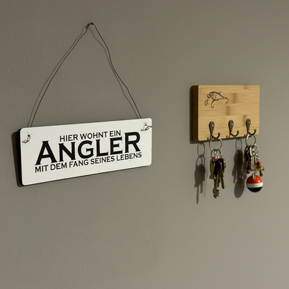 Schild für Angler, Fang des Lebens, Geschenk-Idee