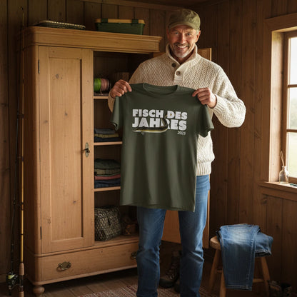 Kultig und eine echte Geschenkidee: Das T-Shirt Aal zum Fisch des Jahres 2025.