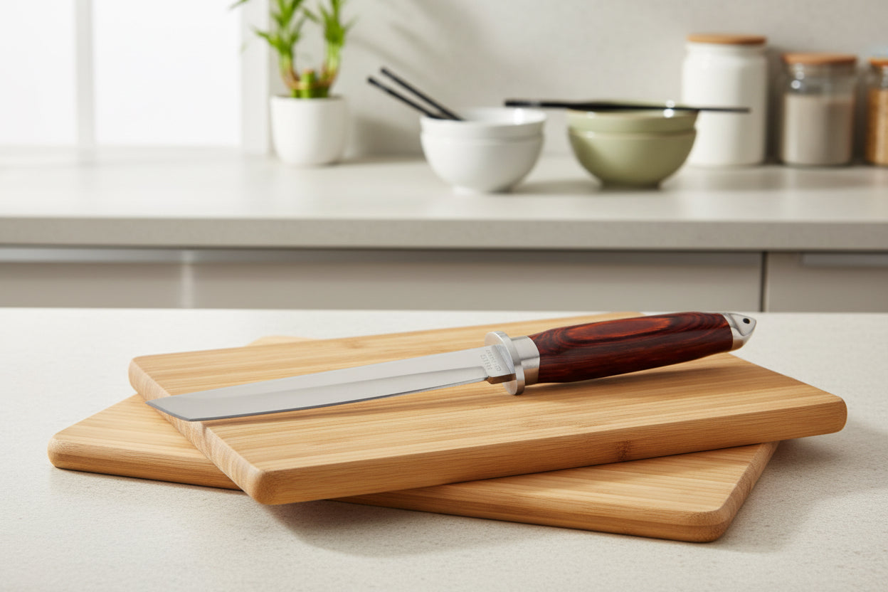 Das klassische Tango-Messer macjt Outdoor, aber auch in der Küche einen guten Eindruck.