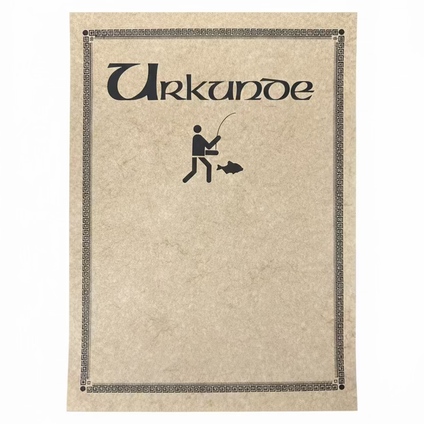 Die klassische Urkunde für Sportangler aus dem DAFV.Shop