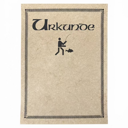 Die klassische Urkunde für Sportangler aus dem DAFV.Shop