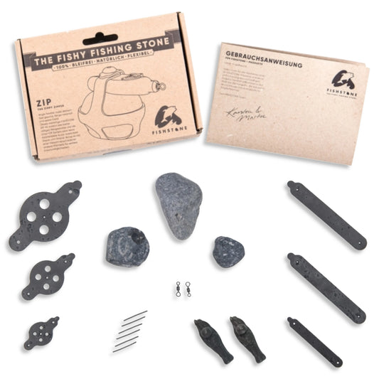 Kopie von FISHSTONE Zip-Kit Set mit Steinen (Safety Clip Montage)